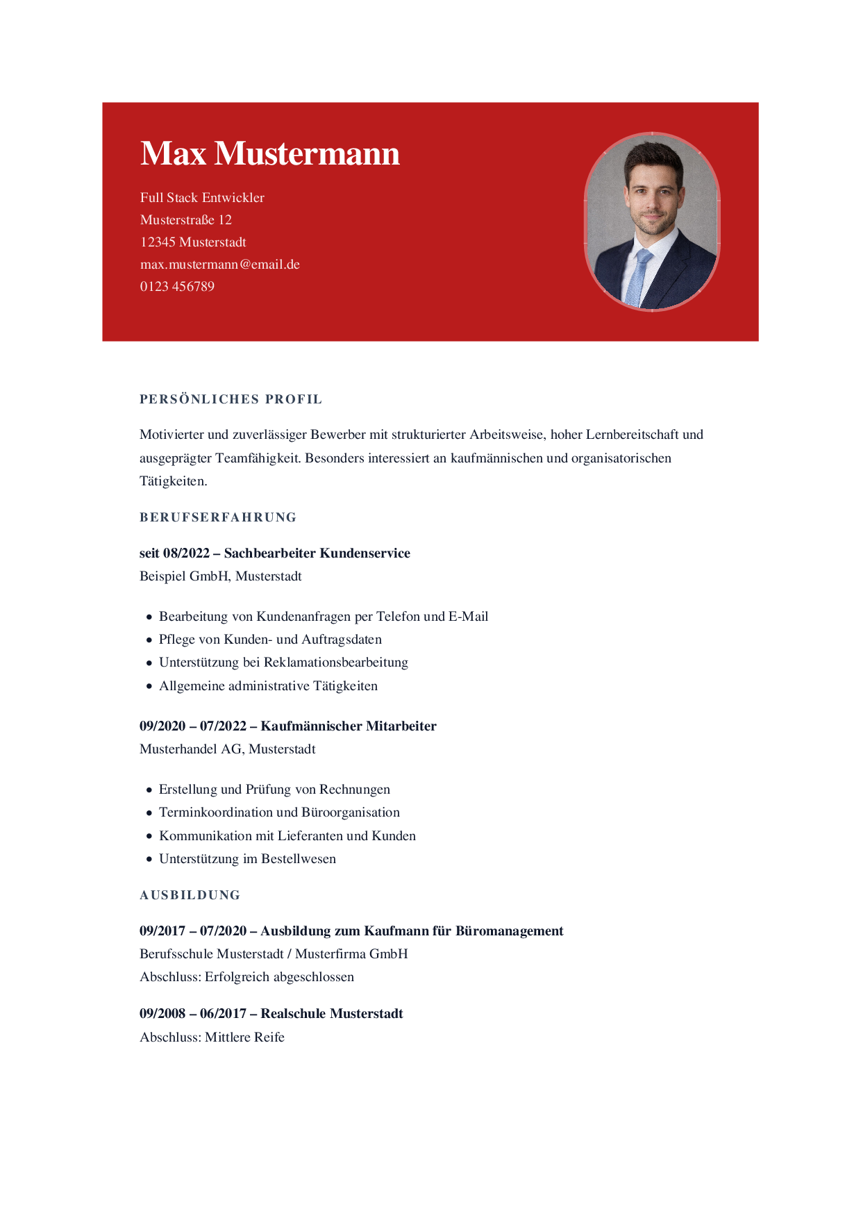 Bold Header Vorschau